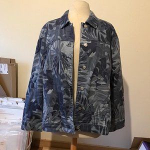 Women's Blue Camouflage Jacket